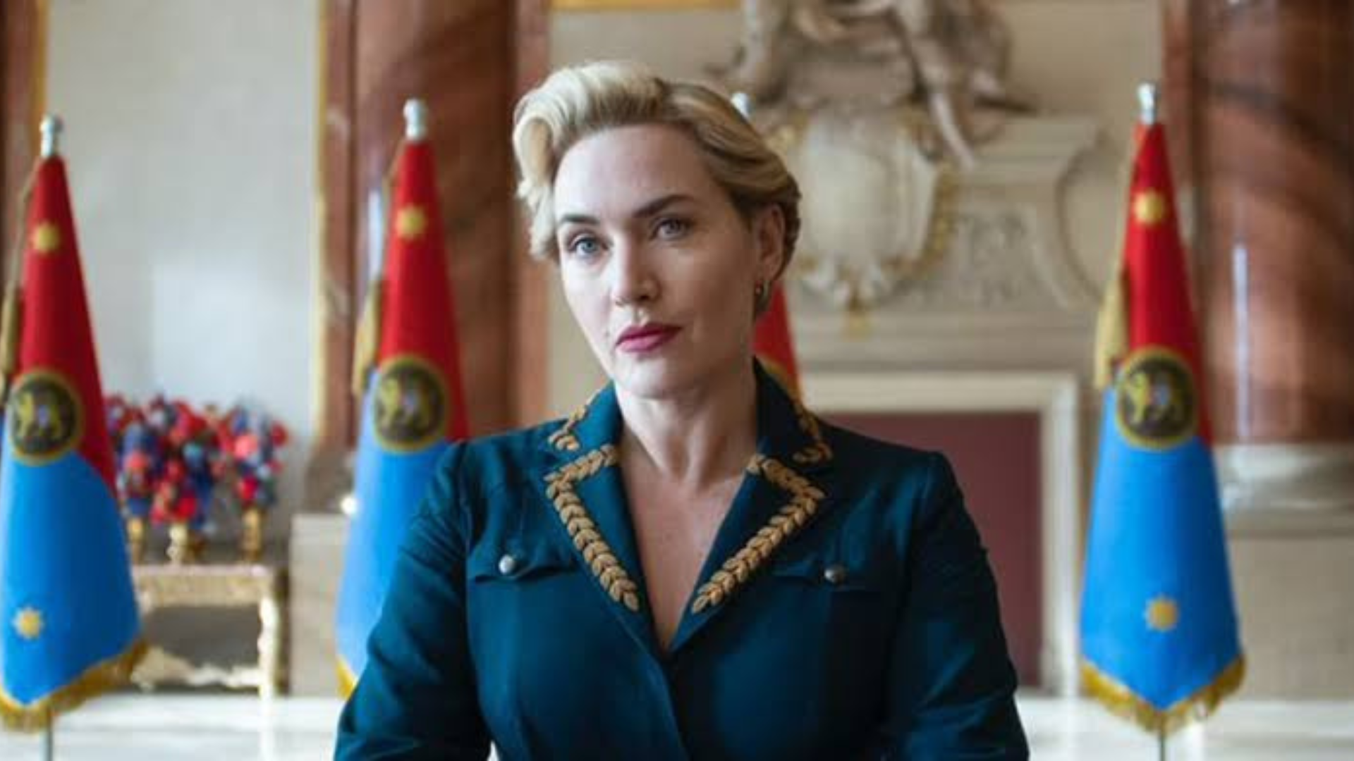 No teaser de O Regime da HBO, Kate Winslet assume o papel de uma política durona